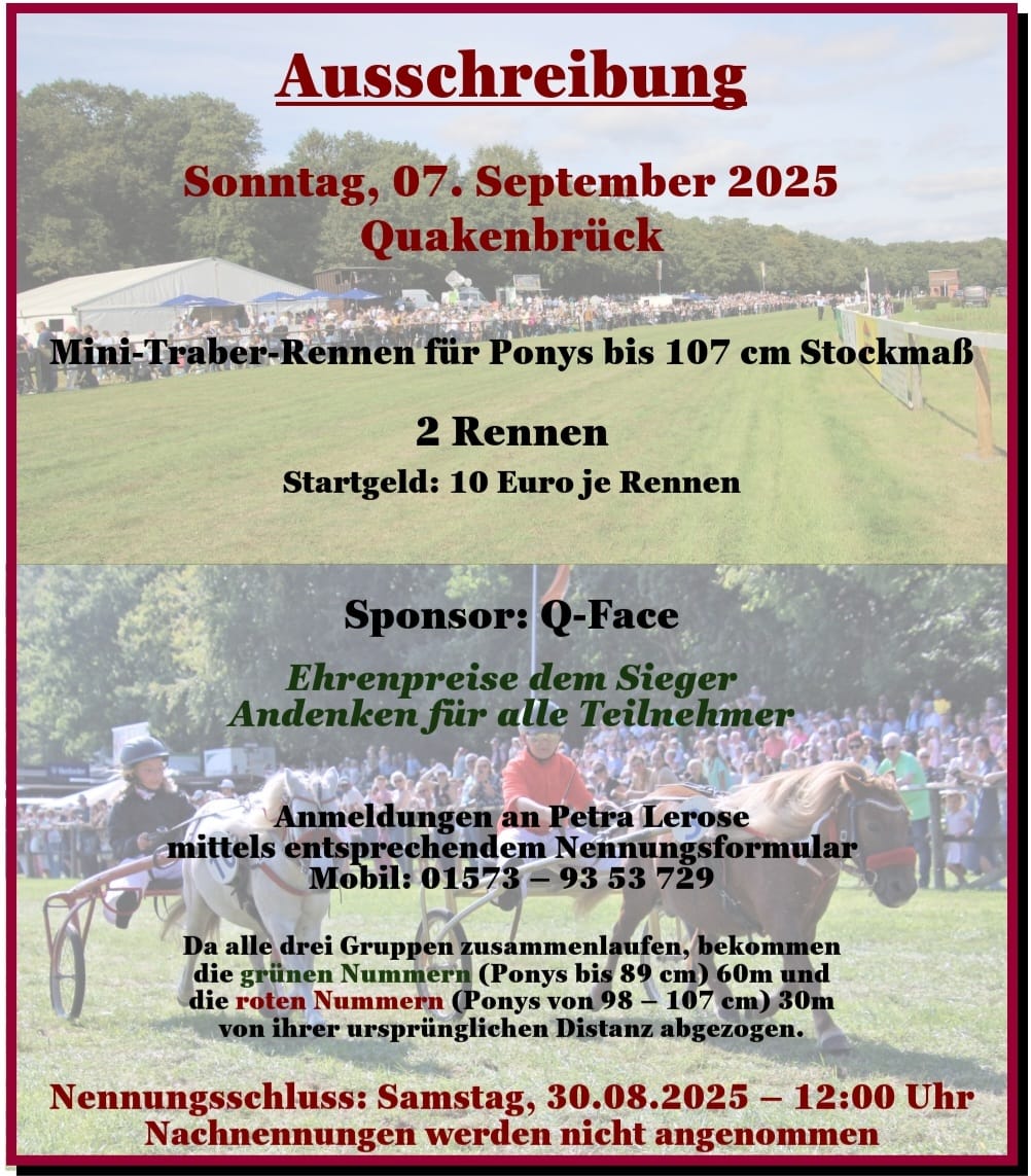 2025 09 07 Auschreibung Quakenbrück