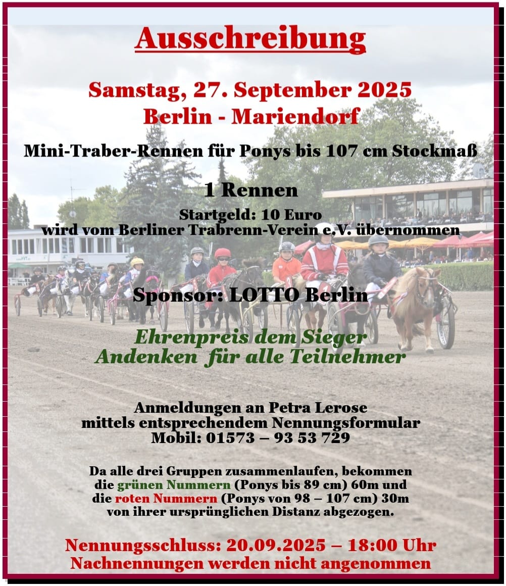 2025 09 27 Auschreibung Berlin Mariendorf